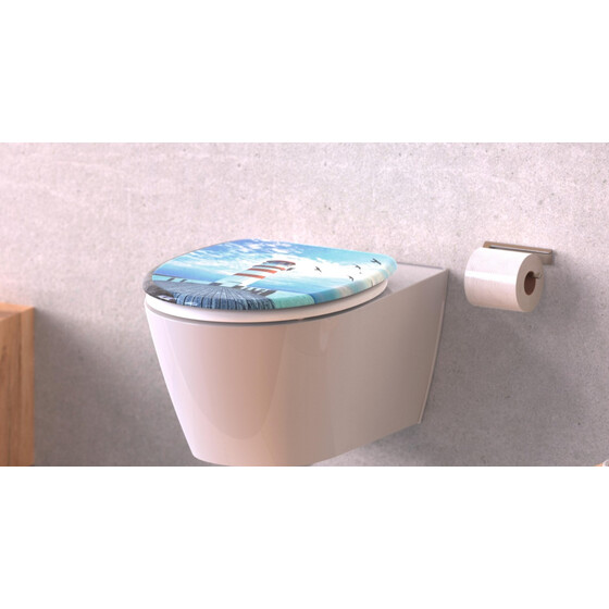 Schtte Duroplast WC-Sitz LIGHTHOUSE, mit Absenkautomatik