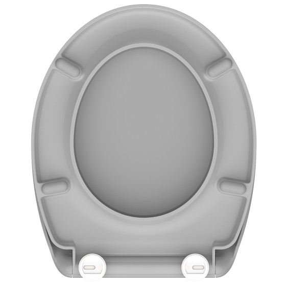 Schütte Duroplast WC-Sitz GREY, mit Absenkautomatik und Schnellverschluss