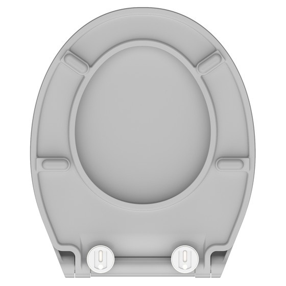 Schütte Duroplast WC-Sitz SLIM GREY, mit Absenkautomatik und Schnellverschluss