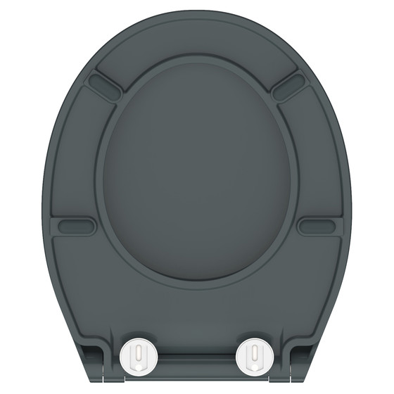 Schütte Duroplast WC-Sitz SLIM ANTHRAZIT, mit Absenkautomatik und Schnellverschluss