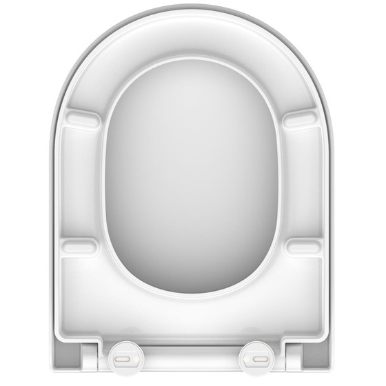 Schütte Duroplast WC-Sitz D-Form WHITE, mit Absenkautomatik und Schnellverschluss