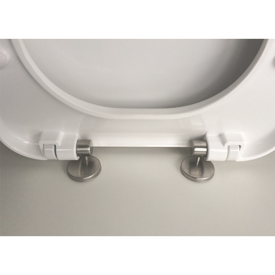 ADOB Duroplast WC-Sitz F1 Slimline Design, mit Absenkautomatik, Toilettensitz, Klobrille, 57202
