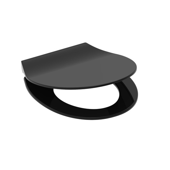 Schtte Duroplast WC-Sitz SLIM BLACK, mit Absenkautomatik und Schnellverschluss