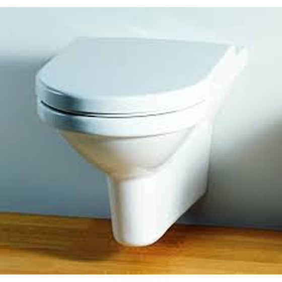 Laufen Living Wand-Tiefspül WC weiß + WC Sitz ABVERKAUF Toilette