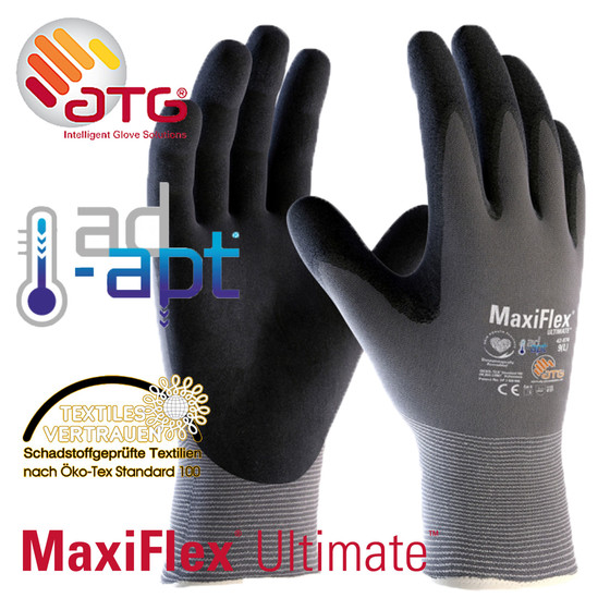 MaxiFlex Ultimate Handschuhe Arbeitshandschuhe Montagehandschuhe Gr.9-10 AD-APT [Gre 9]