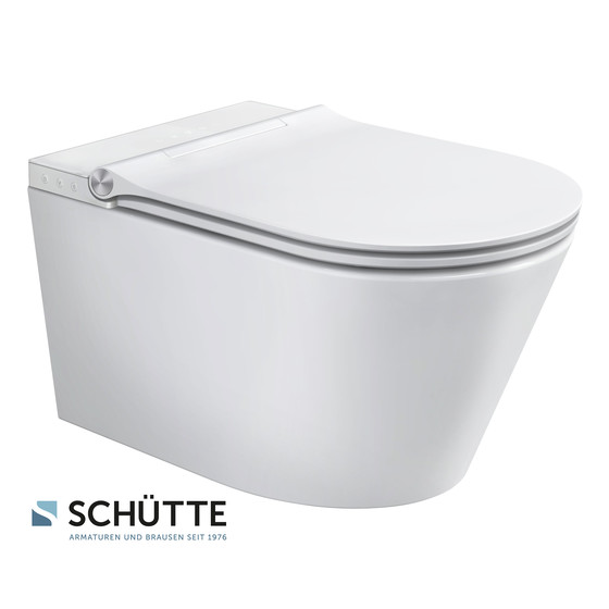Schütte CESARI Dusch-WC, spülrandlos, mit Slim WC-Sitz