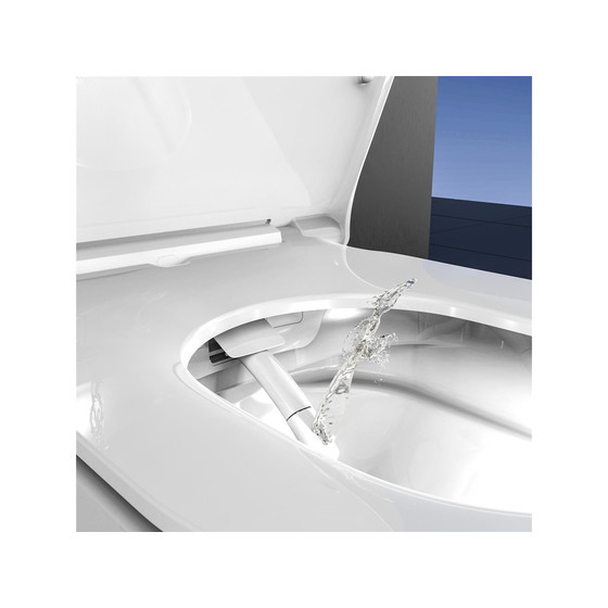 Schütte CESARI Dusch-WC, spülrandlos, mit Slim WC-Sitz