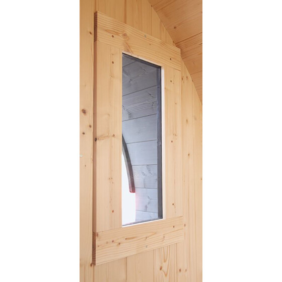 Karibu Sauna-Fenster zum Selbsteinbau | versch. Gren & Glser Fenster Fasssauna