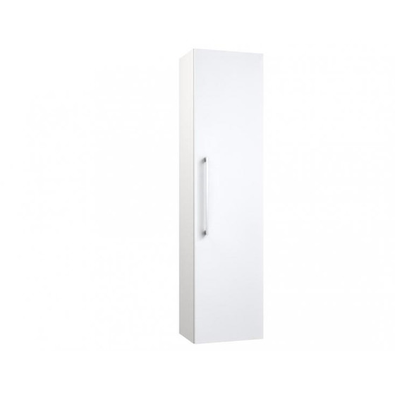 VidaMar Scandic Badezimmerschrannk Hochschrank mit 1 Tür weiß glänzend 35 cm