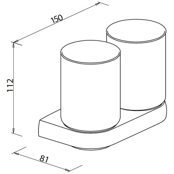 BRAVAT Doppelter Glashalter | Metasoft | 816210