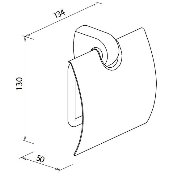 BRAVAT WC-Papierhalter mit Deckel | Metasoft | 818210