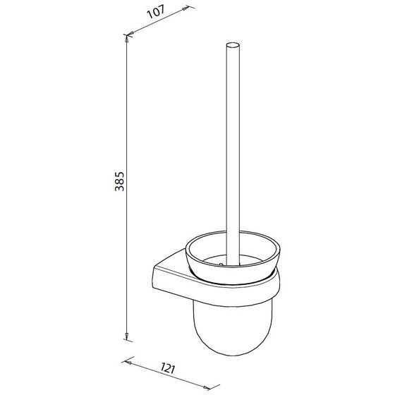 BRAVAT WC-Wandgarnitur | Metasoft | 818310
